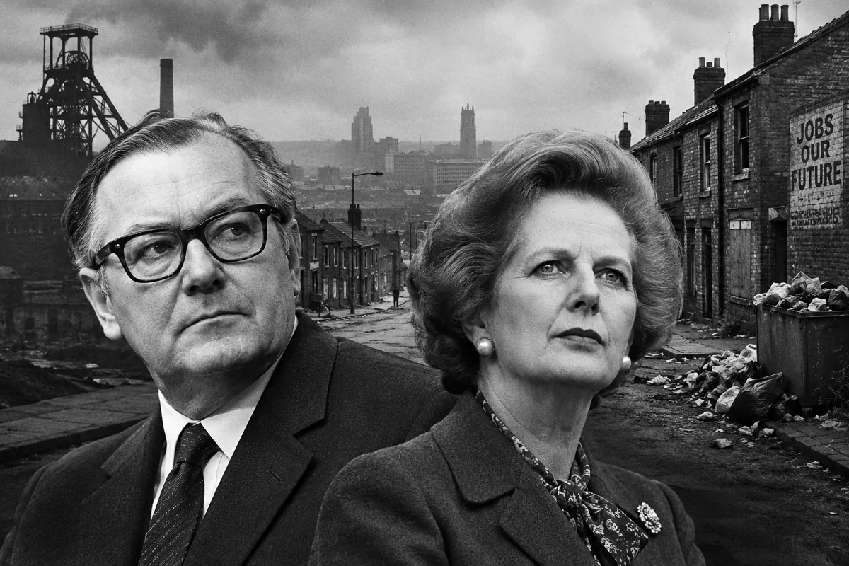 Thatcher and Callaghan Amid Industrial Decline