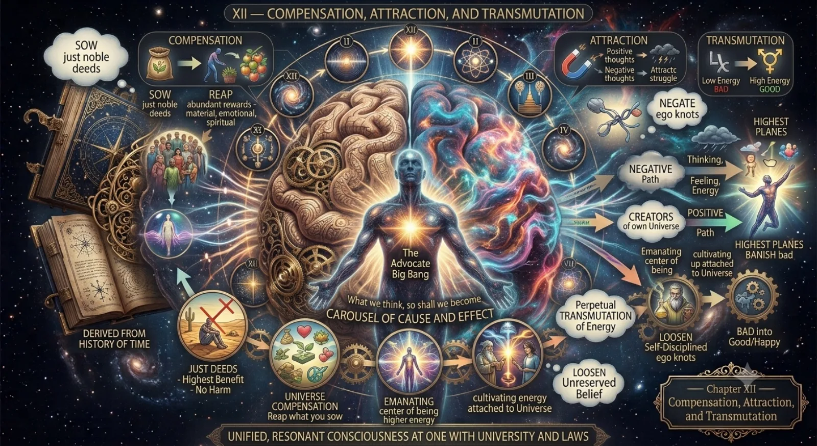 XII — Compensation, Attraction, and Transmutation