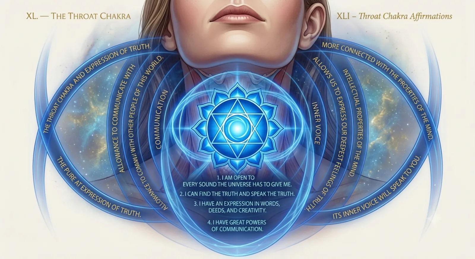 XLI — Throat Chakra Affirmations