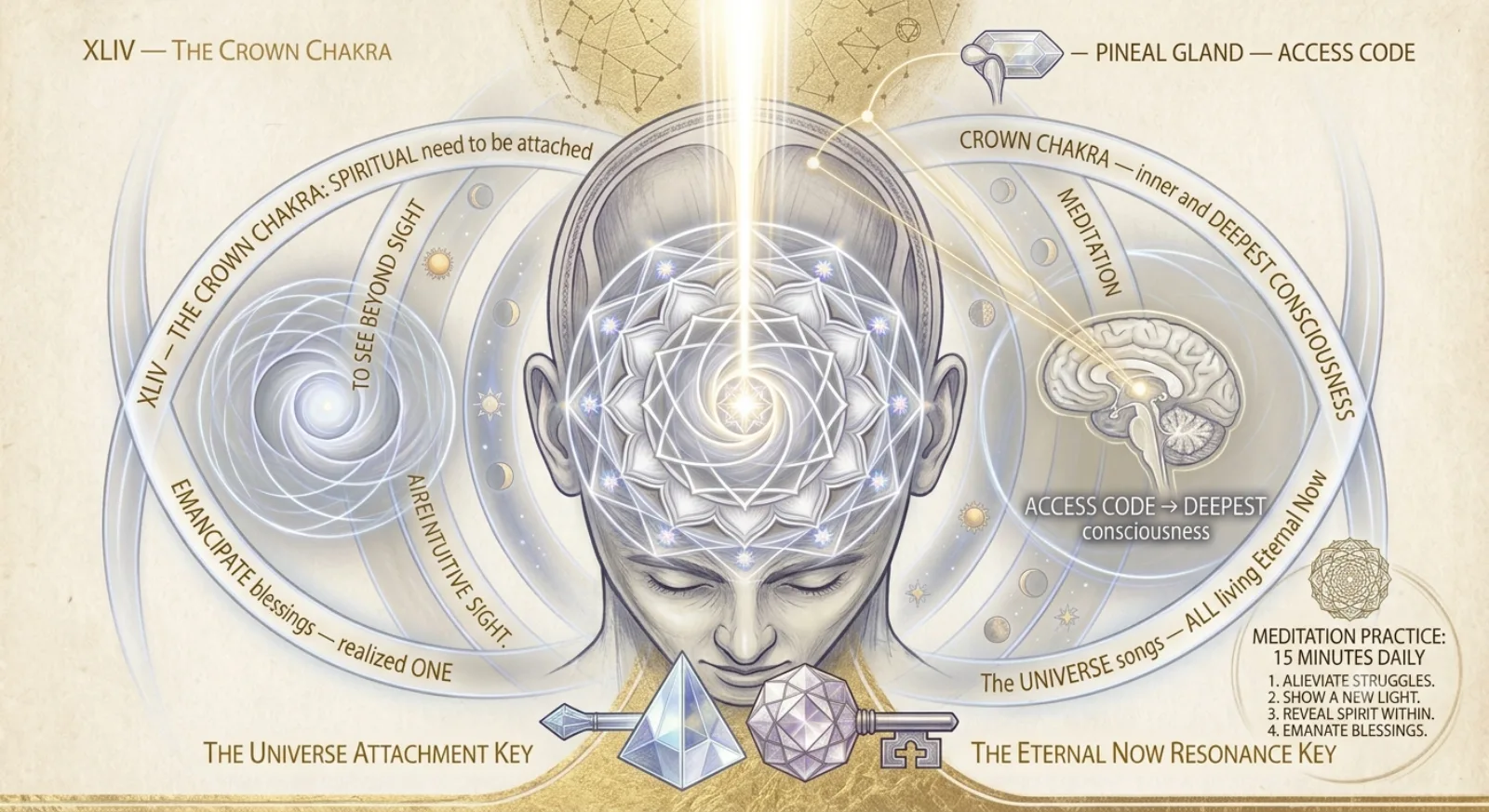 XLIV — The Crown Chakra